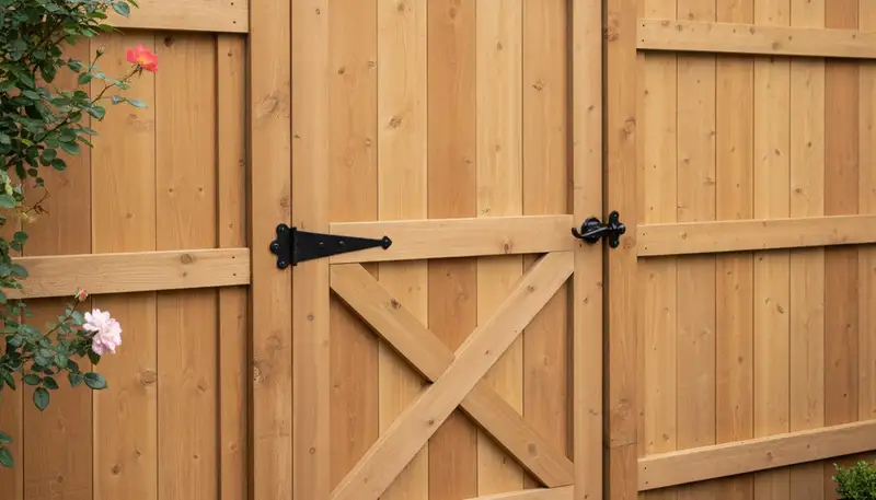Custom gate and fence installation by professional landscapers in Albany, NY for secure, stylish entry
