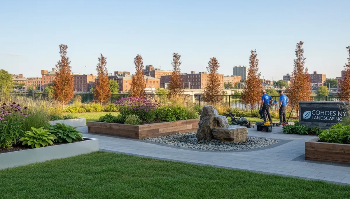 Landscaping service in Albany, NY for lawn care, garden design, and property maintenance
