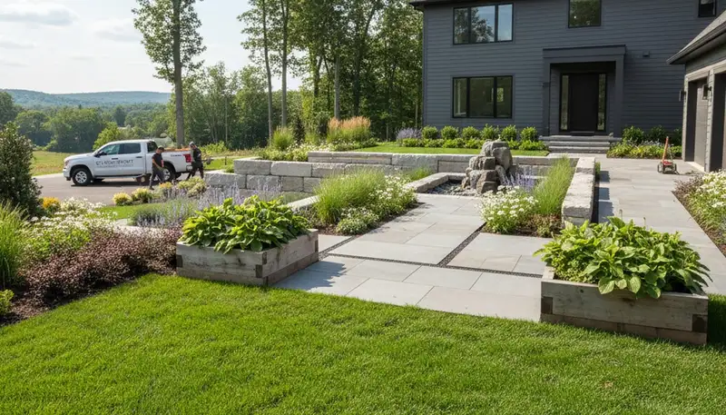 Landscaping service in Albany, NY providing lawn care and landscape maintenance