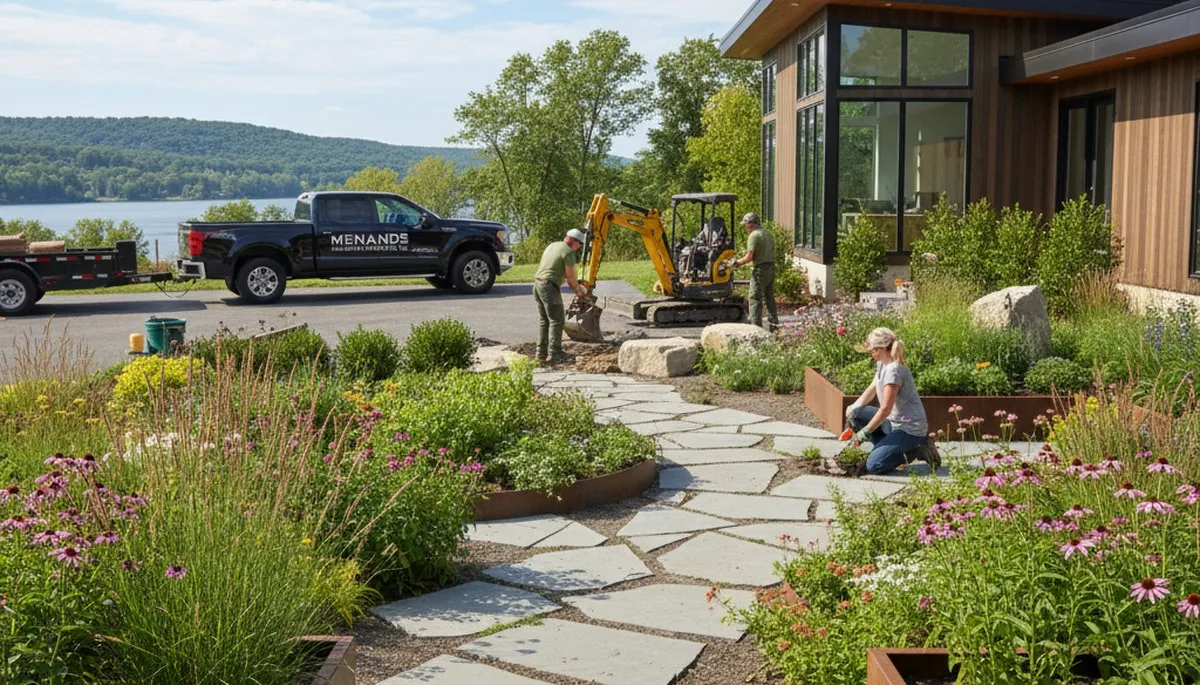 Landscaping services in Albany, NY for lawn care, garden design, and outdoor maintenance