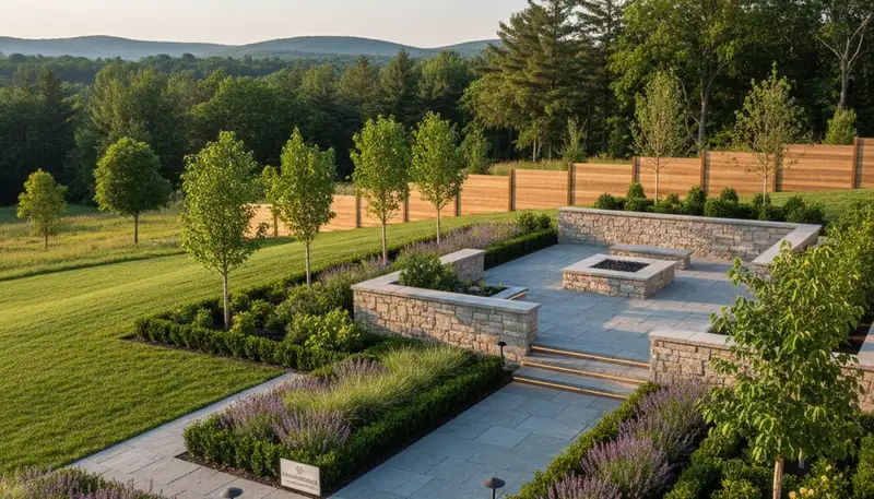 Albany NY landscaping service team providing professional yard maintenance and landscape care