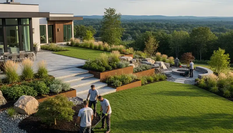 Landscaping services in Albany, NY for lawn care, garden maintenance, and outdoor property improvement
